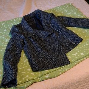 Forenza moto style tweed jacket, size small